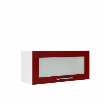 Бруклин ШВГС 800 Шкаф верхний горизонтальный со стеклом (Бетон коричневый/корпус Венге) в Нижней Пойме - nizhnyaya-pojma.mebel54.com | фото