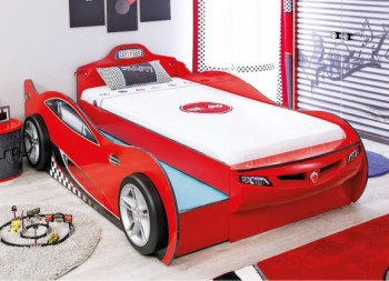 CARBED Кровать-машина Coupe с выдвижной кроватью Red 20.03.1306.00 в Нижней Пойме - nizhnyaya-pojma.mebel54.com | фото