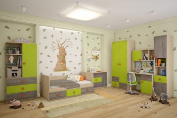 Детская комната Пуговка в Нижней Пойме - nizhnyaya-pojma.mebel54.com | фото