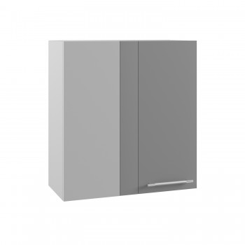 Гарда ПУ 650 шкаф верхний угловой (Белый/корпус Серый) в Нижней Пойме - nizhnyaya-pojma.mebel54.com | фото