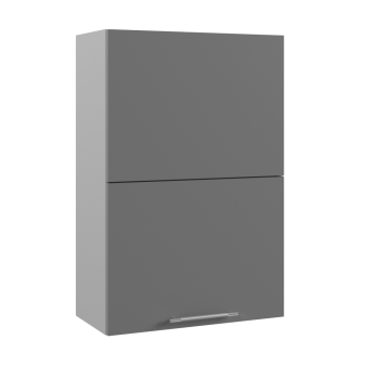 Гарда ВПГПМ 600 шкаф верхний высокий Blum Aventos (Белый/корпус Серый) в Нижней Пойме - nizhnyaya-pojma.mebel54.com | фото