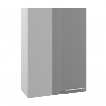 Гарда ВПУ 650 шкаф верхний угловой высокий (Белый/корпус Серый) в Нижней Пойме - nizhnyaya-pojma.mebel54.com | фото