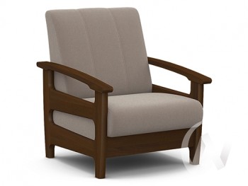 Кресло для отдыха Омега (орех лак/CATANIA COCOA) в Нижней Пойме - nizhnyaya-pojma.mebel54.com | фото