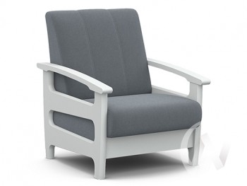 Кресло для отдыха Омега (снег лак/CATANIA SILVER) в Нижней Пойме - nizhnyaya-pojma.mebel54.com | фото