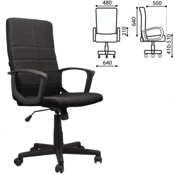 Кресло офисное BRABIX Focus EX-518 (черный) в Нижней Пойме - nizhnyaya-pojma.mebel54.com | фото