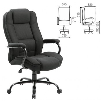 Кресло офисное BRABIX Heavy Duty HD-002 (ткань) в Нижней Пойме - nizhnyaya-pojma.mebel54.com | фото