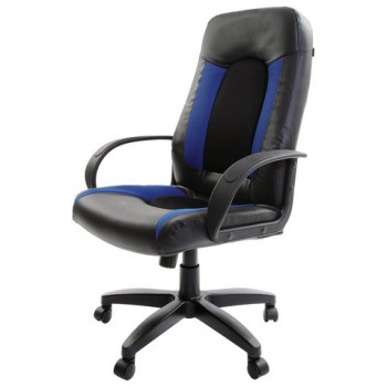Кресло офисное BRABIX Strike EX-525 (сине-черный) в Нижней Пойме - nizhnyaya-pojma.mebel54.com | фото