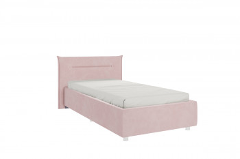 Кровать 0.9 Альба с основанием (Нежно-розовый велюр) в Нижней Пойме - nizhnyaya-pojma.mebel54.com | фото