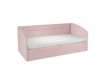 Кровать 0.9 Альба Софа (Нежно-розовый велюр) в Нижней Пойме - nizhnyaya-pojma.mebel54.com | фото