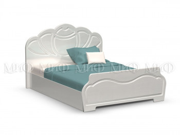 Кровать 1,4м Гармония (Белый/Белый глянец) в Нижней Пойме - nizhnyaya-pojma.mebel54.com | фото