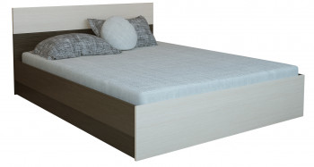 Кровать 1,4м Юнона с настилом (Венге / Дуб) в Нижней Пойме - nizhnyaya-pojma.mebel54.com | фото