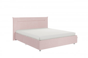 Кровать 1,6 Альба с основанием (Нежно-розовый велюр) в Нижней Пойме - nizhnyaya-pojma.mebel54.com | фото