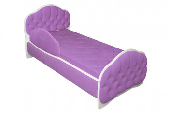 Кровать 160 Гармония 67 Светло-фиолетовый (мягкий бортик) в Нижней Пойме - nizhnyaya-pojma.mebel54.com | фото