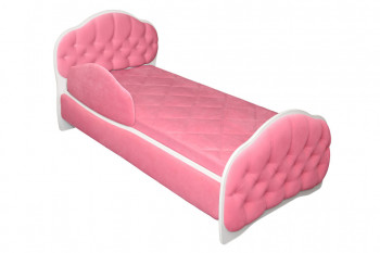 Кровать 160 Гармония 89 Розовый (мягкий бортик) в Нижней Пойме - nizhnyaya-pojma.mebel54.com | фото