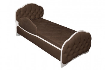 Кровать 170 Гармония 08 Шоколад (мягкий бортик) в Нижней Пойме - nizhnyaya-pojma.mebel54.com | фото