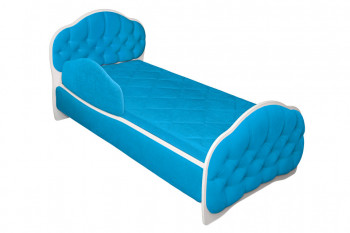 Кровать 170 Гармония 84 Ярко-голубой (мягкий бортик) в Нижней Пойме - nizhnyaya-pojma.mebel54.com | фото