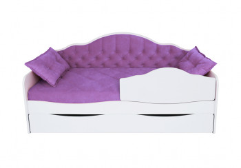 Кровать 170 серии Иллюзия Лайт 1 ящик 32 Фиолетовый (подушки) в Нижней Пойме - nizhnyaya-pojma.mebel54.com | фото