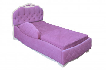 Кровать 190 Гармония Lux 67 Светло-фиолетовый (мягкий бортик) в Нижней Пойме - nizhnyaya-pojma.mebel54.com | фото
