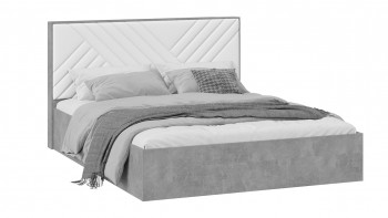 Кровать без ПМ «Хилтон» Тип 1 Ателье светлый/Белый в Нижней Пойме - nizhnyaya-pojma.mebel54.com | фото