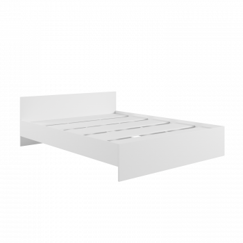 Кровать без ящ. М1400 Мадера Белый в Нижней Пойме - nizhnyaya-pojma.mebel54.com | фото