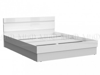 Кровать Челси 1400 (Белый/Белый глянец) в Нижней Пойме - nizhnyaya-pojma.mebel54.com | фото