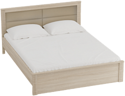 Кровать Элана 1600 с основанием Дуб Сонома в Нижней Пойме - nizhnyaya-pojma.mebel54.com | фото
