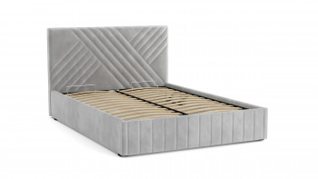 Кровать Гамма ш. 1400 (с основанием для хранения) (велюр тенерифе грей) в Нижней Пойме - nizhnyaya-pojma.mebel54.com | фото