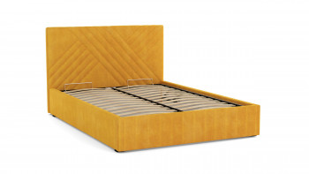 Кровать Гамма ш. 1400 (с основанием для хранения) (велюр тенерифе куркума) в Нижней Пойме - nizhnyaya-pojma.mebel54.com | фото