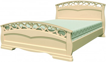 Кровать Грация-1 из массива сосны 1400*2000 Орех в Нижней Пойме - nizhnyaya-pojma.mebel54.com | фото