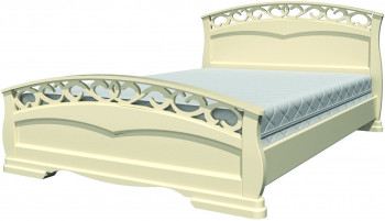 Кровать Грация-1 из массива сосны 1400*2000 Орех в Нижней Пойме - nizhnyaya-pojma.mebel54.com | фото