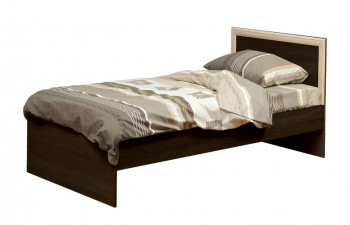 Кровать одинарная 21.55 (шир. 900) с настилом (венге/профиль дуб линдберг)/осн. в Нижней Пойме - nizhnyaya-pojma.mebel54.com | фото