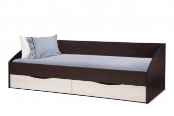 Кровать одинарная "Фея - 3" (симметричная) New (венге / вудлайн кремовый / ДВПО: белый) в Нижней Пойме - nizhnyaya-pojma.mebel54.com | фото