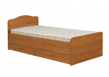 Кровать одинарная с ящиками 800-1 без матраса (круглые спинки) Вишня Оксфорд в Нижней Пойме - nizhnyaya-pojma.mebel54.com | фото