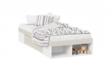 Кровать «Сканди» с ящиком Дуб Гарден/Белый в Нижней Пойме - nizhnyaya-pojma.mebel54.com | фото