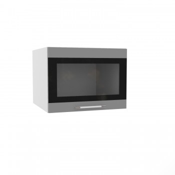 Лофт ГВПГСФ 600 шкаф верхний горизонтальный глубокий высокий (Штукатурка белая/корпус Серый) в Нижней Пойме - nizhnyaya-pojma.mebel54.com | фото