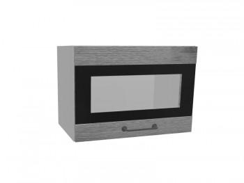Лофт ПГСФ 500 шкаф верхний горизонтальный со стеклом и фотопечатью (Дуб цикорий/корпус Серый) в Нижней Пойме - nizhnyaya-pojma.mebel54.com | фото