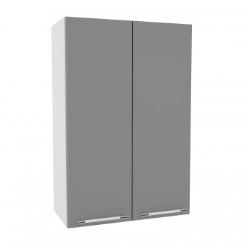 Лофт ВП 600 шкаф верхний высокий (Штукатурка белая/корпус Серый) в Нижней Пойме - nizhnyaya-pojma.mebel54.com | фото