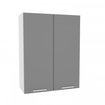 Лофт ВП 700 шкаф верхний высокий (Штукатурка белая/корпус Серый) в Нижней Пойме - nizhnyaya-pojma.mebel54.com | фото