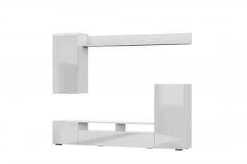 Мебель для гостиной МГС 4 (Белый/Белый глянец) в Нижней Пойме - nizhnyaya-pojma.mebel54.com | фото