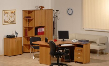 Мебель для персонала Рубин 42 Светлый миланский орех в Нижней Пойме - nizhnyaya-pojma.mebel54.com | фото