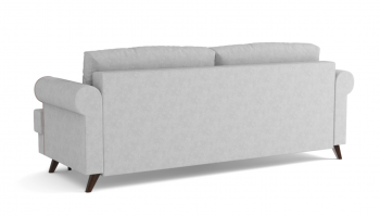 Оливер / диван - кровать 3-х местн. (еврокнижка) (велюр велутто серебряный 52 в Нижней Пойме - nizhnyaya-pojma.mebel54.com | фото