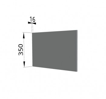 Панель торцевая (для шкафа горизонтального глубокого) ГПГ Гарда, Империя, Ройс (Серый Эмалит) в Нижней Пойме - nizhnyaya-pojma.mebel54.com | фото