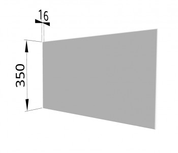 Панель торцевая (для шкафа горизонтального глубокого) ГПГ Ройс (Белый софт) в Нижней Пойме - nizhnyaya-pojma.mebel54.com | фото