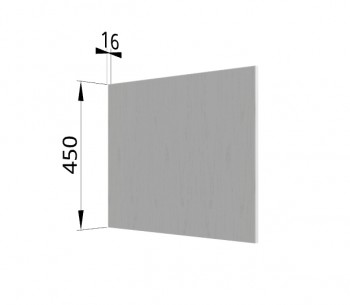 Панель торцевая (для шкафа горизонтального глубокого высокого) ГВПГ Капри (Липа белый) в Нижней Пойме - nizhnyaya-pojma.mebel54.com | фото