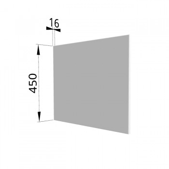Панель торцевая (для шкафа горизонтального глубокого высокого) ГВПГ Ройс (Белый софт) в Нижней Пойме - nizhnyaya-pojma.mebel54.com | фото