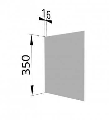 Панель торцевая (для шкафа горизонтального) ПГ Ройс (Белый софт) в Нижней Пойме - nizhnyaya-pojma.mebel54.com | фото