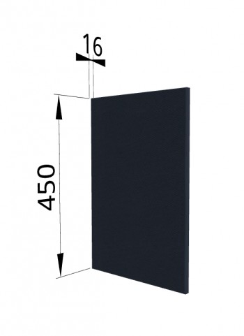 Панель торцевая (для шкафа горизонтального высокого) ВПГ Квадро (Черника) в Нижней Пойме - nizhnyaya-pojma.mebel54.com | фото