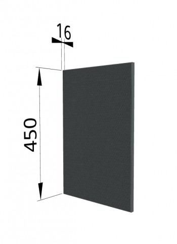 Панель торцевая (для шкафа горизонтального высокого) ВПГ Квадро (Железо) в Нижней Пойме - nizhnyaya-pojma.mebel54.com | фото
