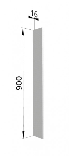 Панель торцевая (для шкафа верхнего торцевого высокого) ВПТ 400 Ройс (Графит софт) в Нижней Пойме - nizhnyaya-pojma.mebel54.com | фото