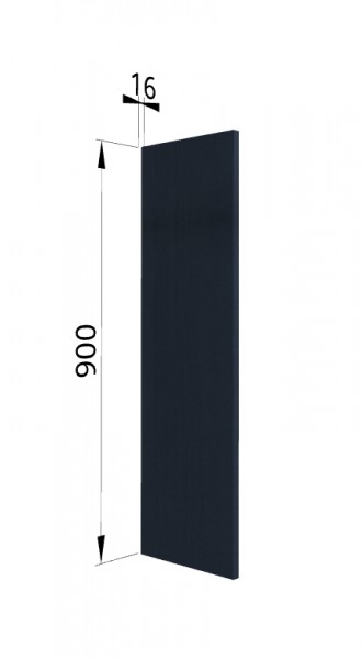 Панель торцевая (для шкафа верхнего высокого) ВП Тито, Гарда (Индиго) в Нижней Пойме - nizhnyaya-pojma.mebel54.com | фото